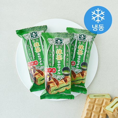 모리나가 말차카라멜 모나카 (냉동), 97g, 3개, 1개입