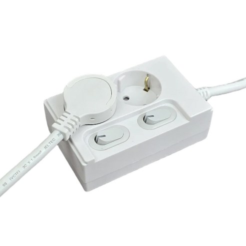 원스탑 재로갭 슬림 개별 스위치 멀티탭 2구 16A + 안전커버 솔직 후기 | 실제 배치 사진 포함 - 상품 이미지 2