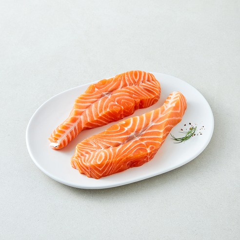 바른씨 신선한 생연어 스테이크 (냉장), 1개, 400g