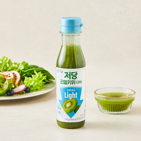 백설 저당 리얼키위 드레싱, 245g, 1개