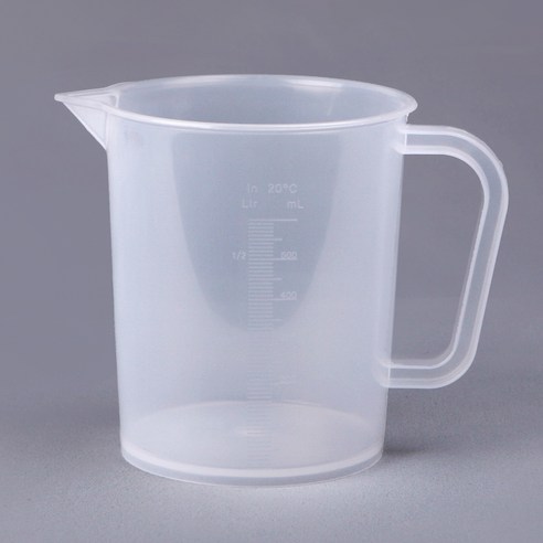PP 반투명 계량컵, 화이트, 600ml, 1개