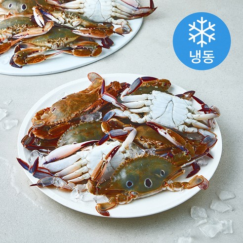 팜앤푸드 라운드 점박이 숫꽃게 (냉동), 1개, 6kg(80~100마리)