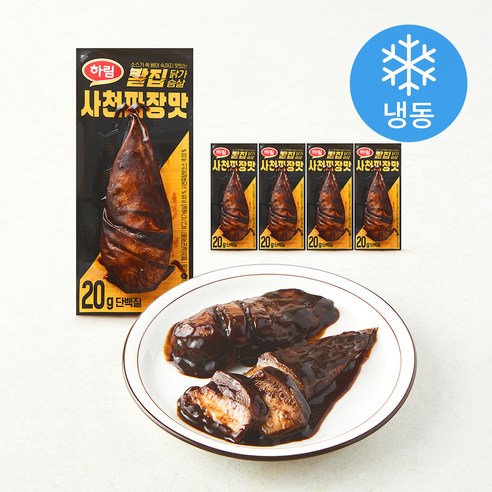 하림 칼집 닭가슴살 사천짜장맛 (냉동)