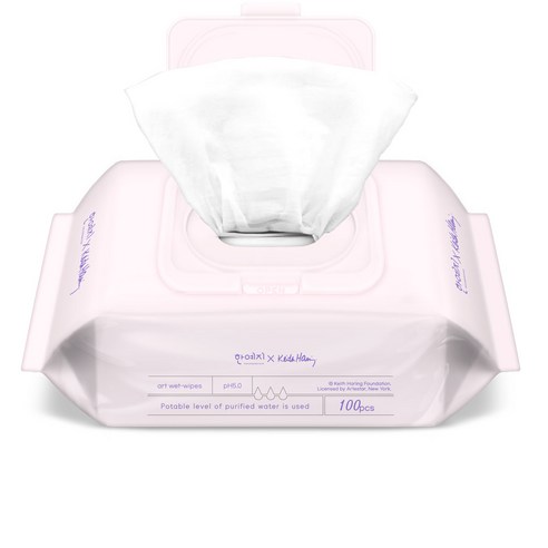 키스해링 한예지 퍼플 물티슈 캡형 솔직 후기 | 실제 사용자 리뷰 총정리 - 상품 이미지 2