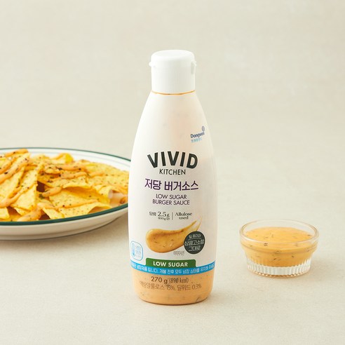 비비드키친 저당 버거소스, 270g, 1개
