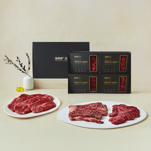 푸드장 SRF 미국산 와규 MB6+ 구이모둠 선물세트 (냉장), 1세트