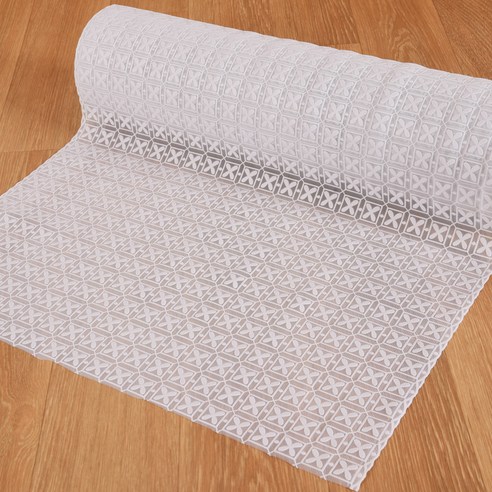 데코리아 북유럽풍 레이스 방수코팅 테이블커버 FL2990, 화이트, 폭 50cm x 길이 2m, 1개
