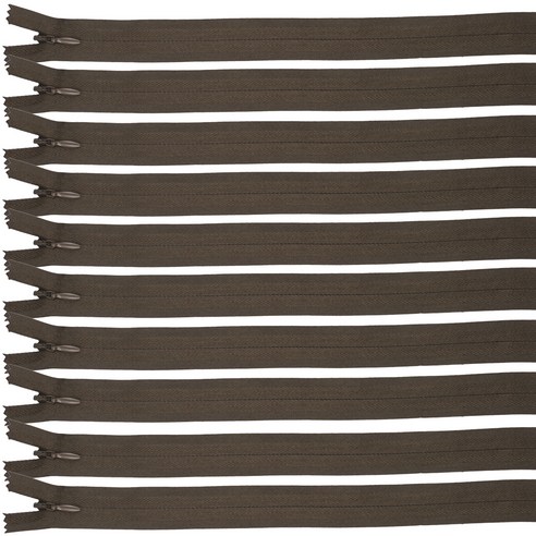 JSTrading 콘솔지퍼 60cm, 08초코브라운, 10개