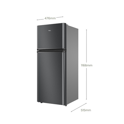 TCL 일반형 113L 2도어 냉장고 방문설치 후기 분석 - 냉동실 내부 및 도어 수납