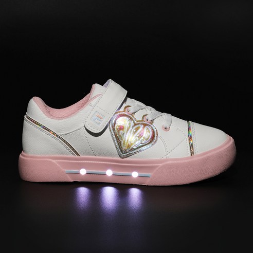 휠라키즈 아동용 꼬모 라이트 하트 KD 운동화
