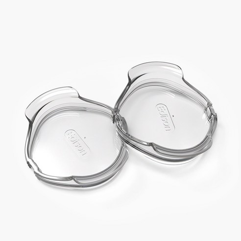 에디슨 실리콘 트레이닝 컵 뚜껑, 투명, 2개