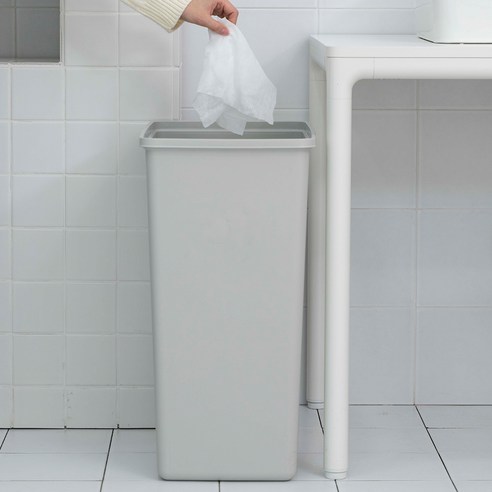 라이피스트 자이언트 대용량 휴지통 75L, 라이트그레이