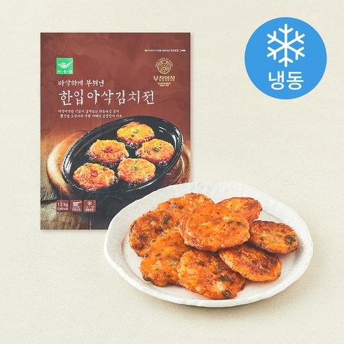 부침명장 한입아삭 김치전 (냉동), 1.2kg, 1개