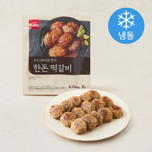 하이포크 우리 돼지로 만든 한돈 한입 떡갈비 (냉동), 700g, 1개 - 떡갈비/너비아니