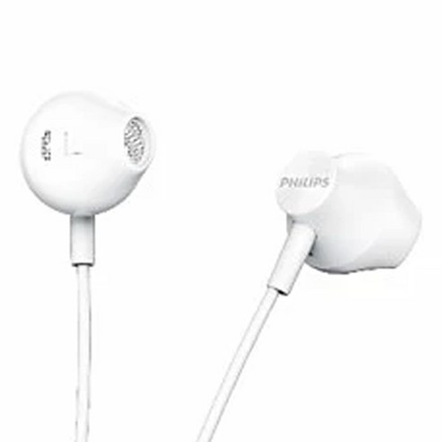 필립스 오픈형 3.5mm 고음질 스테레오 마이크 지원 시원한 착용감 주변소리 들리는 안전형 PC 호환 유선 이어폰 TAUE101 화이트 이미지 3