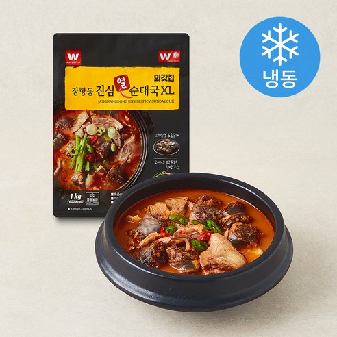 외갓집 장항동 진심 열 순대국 XL (냉동), 1kg, 1개