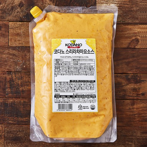 코다노 스리라차 마요소스, 2kg, 1개 2kg, 1개