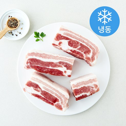 수입 암퇘지 통삼겹살 수육용 (냉동), 1개, 1kg