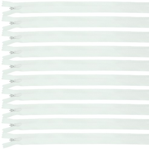 JSTrading 콘솔지퍼 60cm, 02백아이보리, 10개