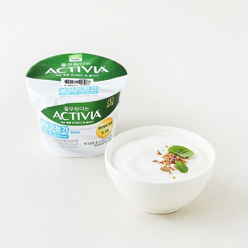 Pulmuone Aektibia Seoltang Additive-Free White , 400 g, 1 Pack (풀무원 액티비아 설탕무첨가 화이트, 400g, 1개)