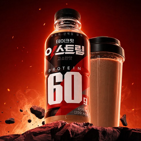 테이크핏 익스트림 압도적 단백질 설계 음료 고소한맛 450ml, 24개 이미지 2