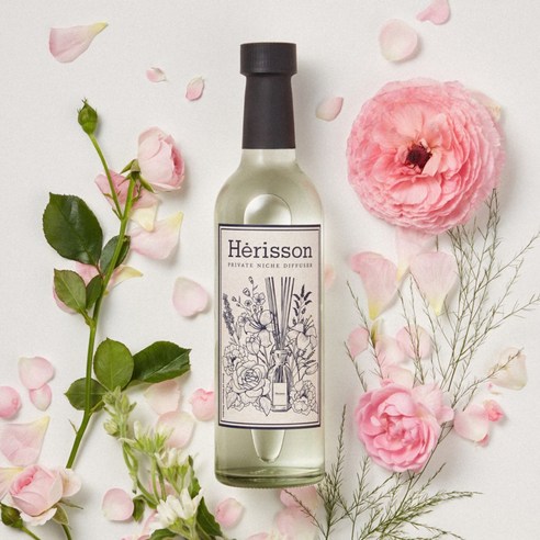 에리쏭 대용량 와인병 디퓨저, 가든 생화향, 370ml, 1개