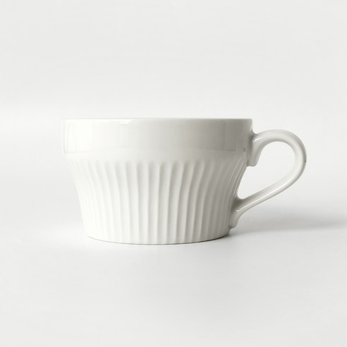 로코리빙 오르센 라떼 머그컵 350ml, 화이트, 1개
