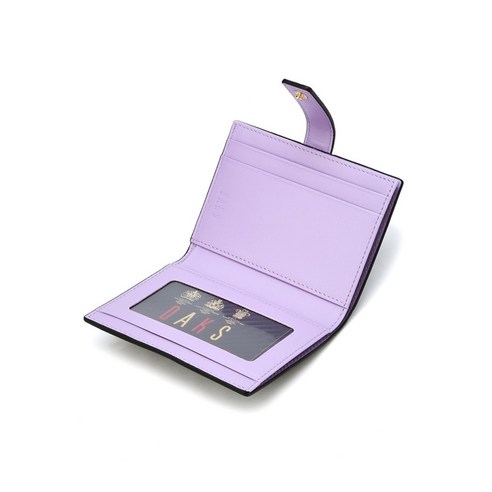 닥스 DD로고 소가죽 카드지갑 블랙 후기 분석 - 후면 깔끔한 마감