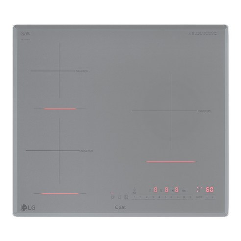 LG 디오스 오브제컬렉션 인덕션3구 전기레인지 클리어트랜스 글라스 방문설치, BEI3CSQ, 빌트인