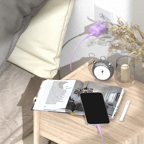 팬택 25W 1포트 파스텔 초고속충전기+ 45W 2m C to C 케이블... 개봉기 | 실사용 후기 - 상품 이미지 2