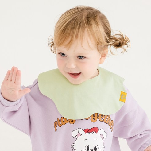 MilkBaby 유아용 깜찍한 꽃받침 BIB 턱받이