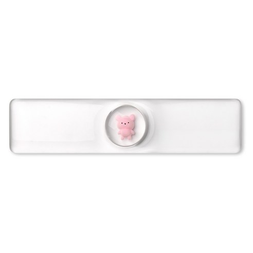 쿠슝 꾹꾹이 키보드 손목 받침대 M WRCSCP-02, 핑크 곰, 1개