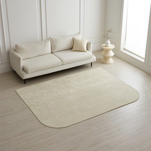 가온길카페트 샤인 아치형 생활방수 워셔블 사계절 비정형 러그 카페트