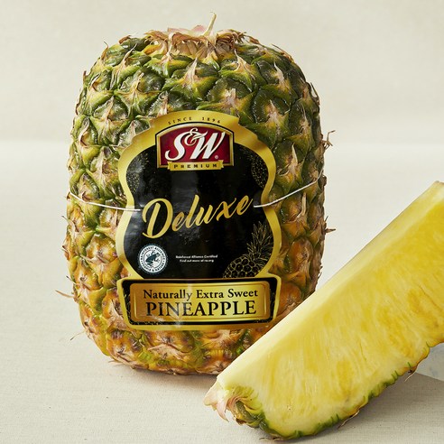 Sin Set Gyepudeu Keuraunriseu Direokseu Pineapple , 1 Pack , 1.6 kg (신세계푸드 크라운리스 디럭스 파인애플, 1개, 1.6kg)