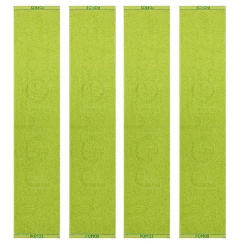 송월타월 포모스 뉴스포츠 타올 20 x 100 cm, 연두, 4개
