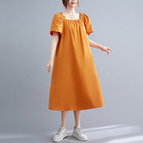 마켓A 스퀘어넥 빅 원피스