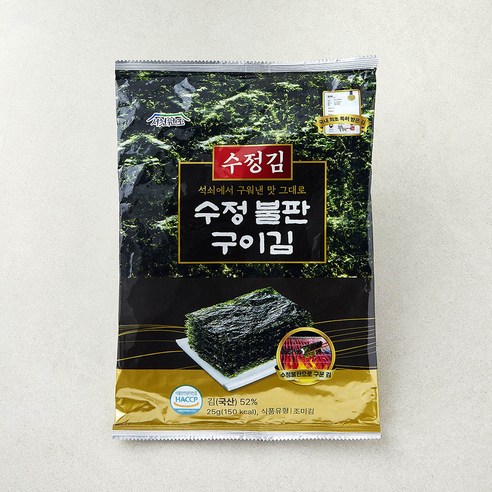 수정김 수정 불판 구이김 전장, 25g, 1개