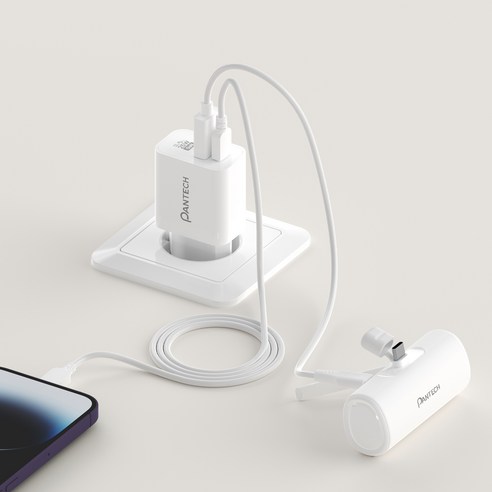 팬택 25W 2포트 초고속충전기 + 45W CtoC 케이블 2m 세트 개봉기 | 실사용 후기 - 상품 이미지 3