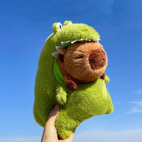 카피바라 인형, 30cm, 초록공룡, 1개