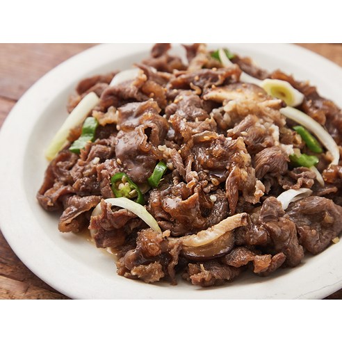 고급진 더 맛있는 소불고기 (냉장) 조리 후 먹음직스러운 모습