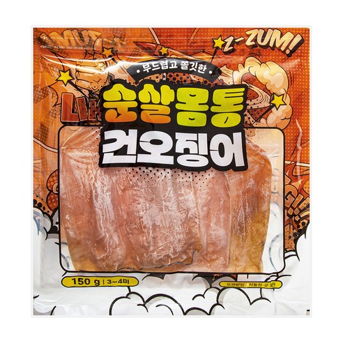 순살몸통 건오징어 3~4미, 1개, 150g 상품 사진