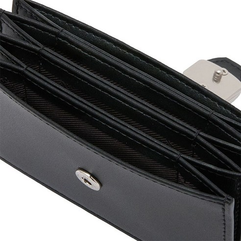 제이에스티나 여성용 펠레 아코디언 카드 지갑 후기 분석 - 로고 디테일