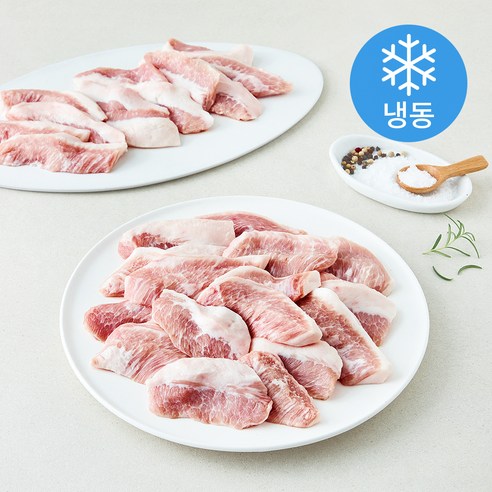 어슷썰은 항정살 구이용 (냉동), 1개, 1kg