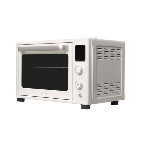 쿠잉전자 35L 스팀 오븐의 크림색 외관