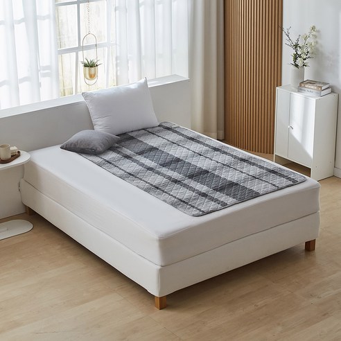 HanilMedical 탄소 카본열선 전기요 HLY-902(22), 체크그레이, 중(100 x 180 cm)