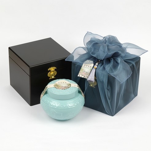 비엣꿀 목함 도자기 벌꿀 선물세트 + 쇼핑백 1.2kg, 1개 이미지 3