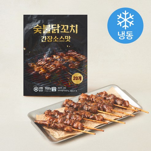 숯불닭꼬치 간장소스맛 20개입 (냉동), 700g, 1개