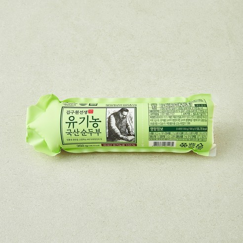김구원선생 유기가공식품 인증 국산 순두부, 350g, 1개