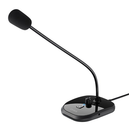 조이트론 USB 스탠드 게이밍 구즈넥 마이크, GM20U, 블랙