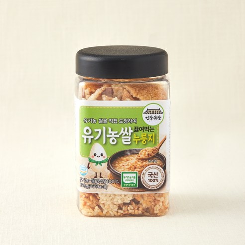 건강곡간 유기가공식품 인증 쌀을 직접 도정하여 끓여먹는 쌀 누룽지, 250g, 1개